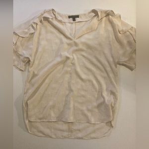 Banana Republic Factory ivory blouse medium